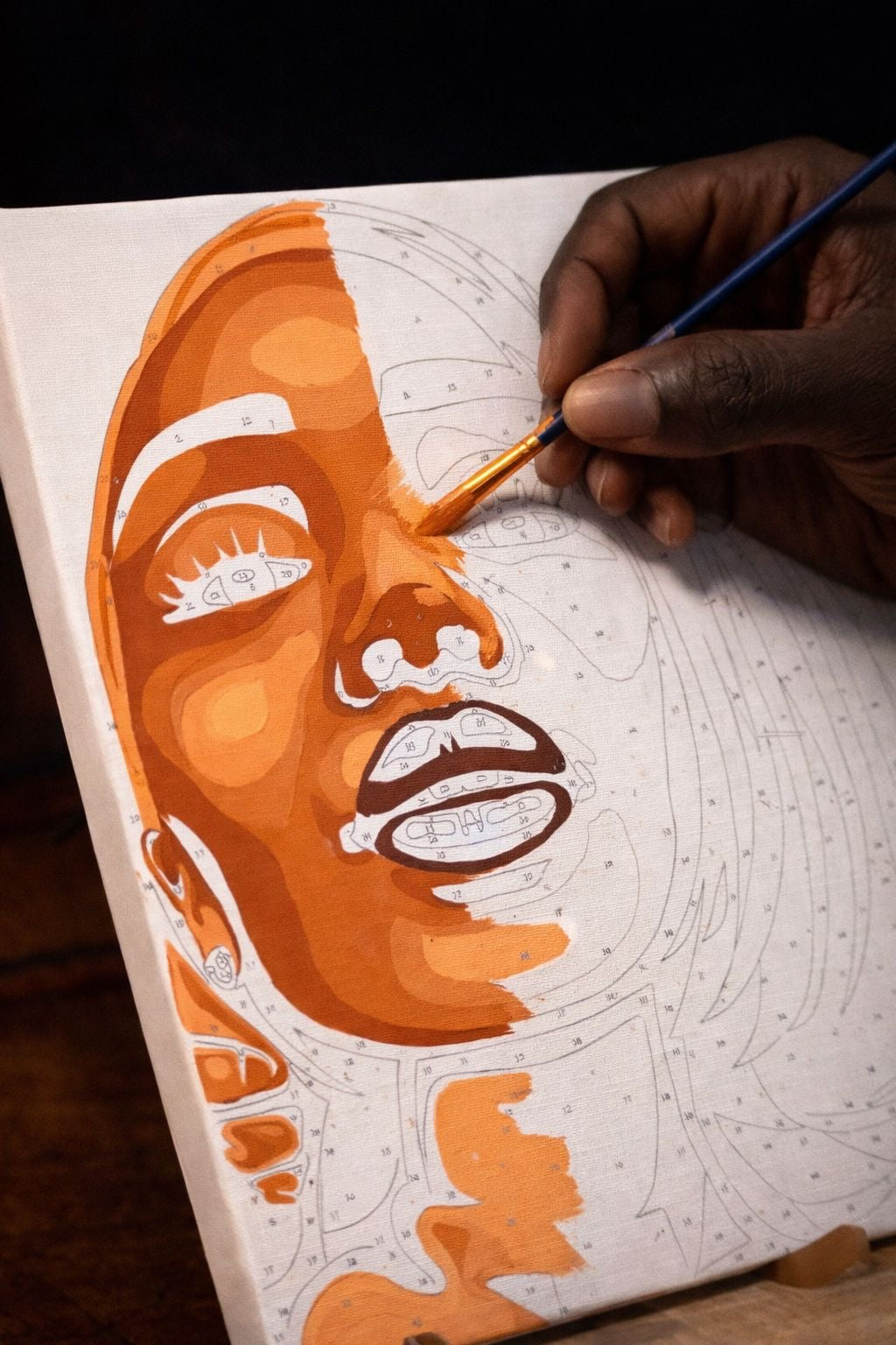 Portait personnalisé sur toile 40CMx50CM