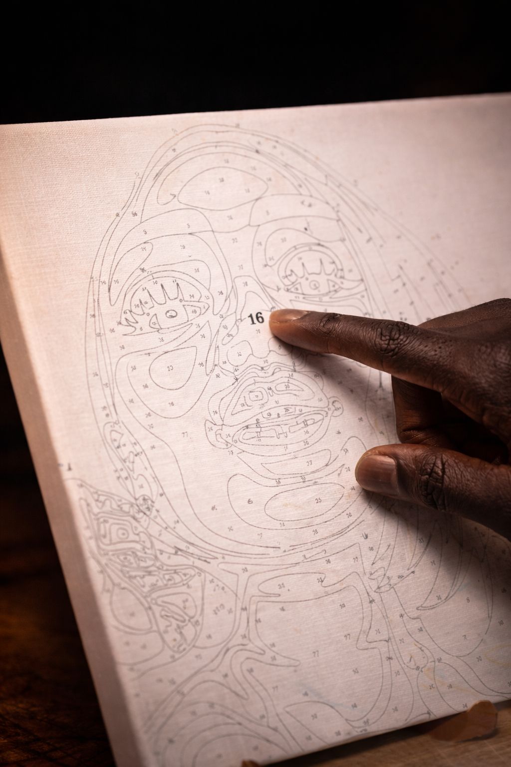 Portait personnalisé sur toile 40CMx50CM